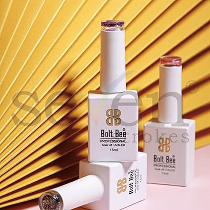 SEVEN STROKES By Bolt Bee 6 Pcs 15Ml Gel Nail Polish Glitter Finish