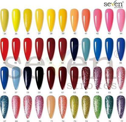 SEVEN STROKES By Bolt Bee 6 Pcs 15Ml Gel Nail Polish Glitter Finish