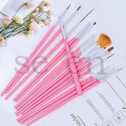 Nail Art Brushes, Nail Art Design Painting and Drawing UV Polish Brush Tool Kit