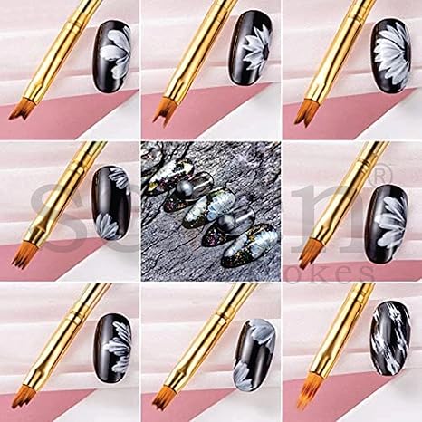 Nail Art Tools Kit, 40 Pcs - Flower Brushes, Nail Art Brushes